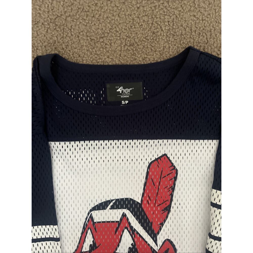 Cleveland Indians Womens Short Sleeve T-Shirt S G-III 4her By Carl Banks MLB - Picture 3 of 7
